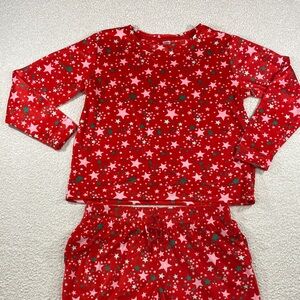 Women's Starry Red Pajama Set large. Super soft